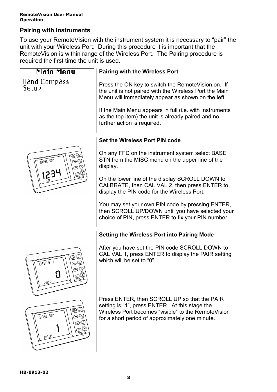 B&G RemoteVision User Manual | Page 12 / 32