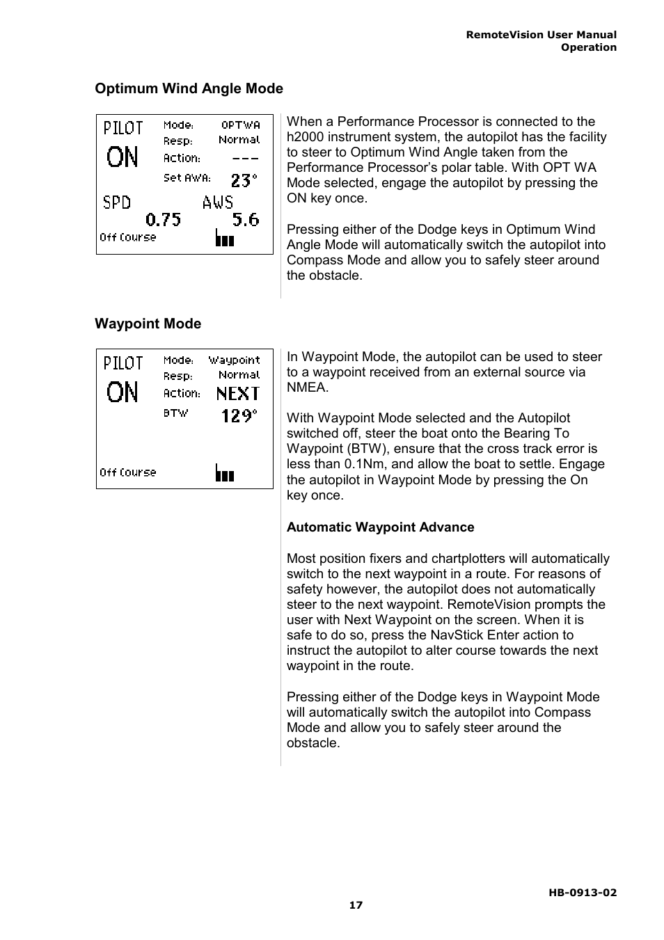 B&G RemoteVision User Manual | Page 21 / 32