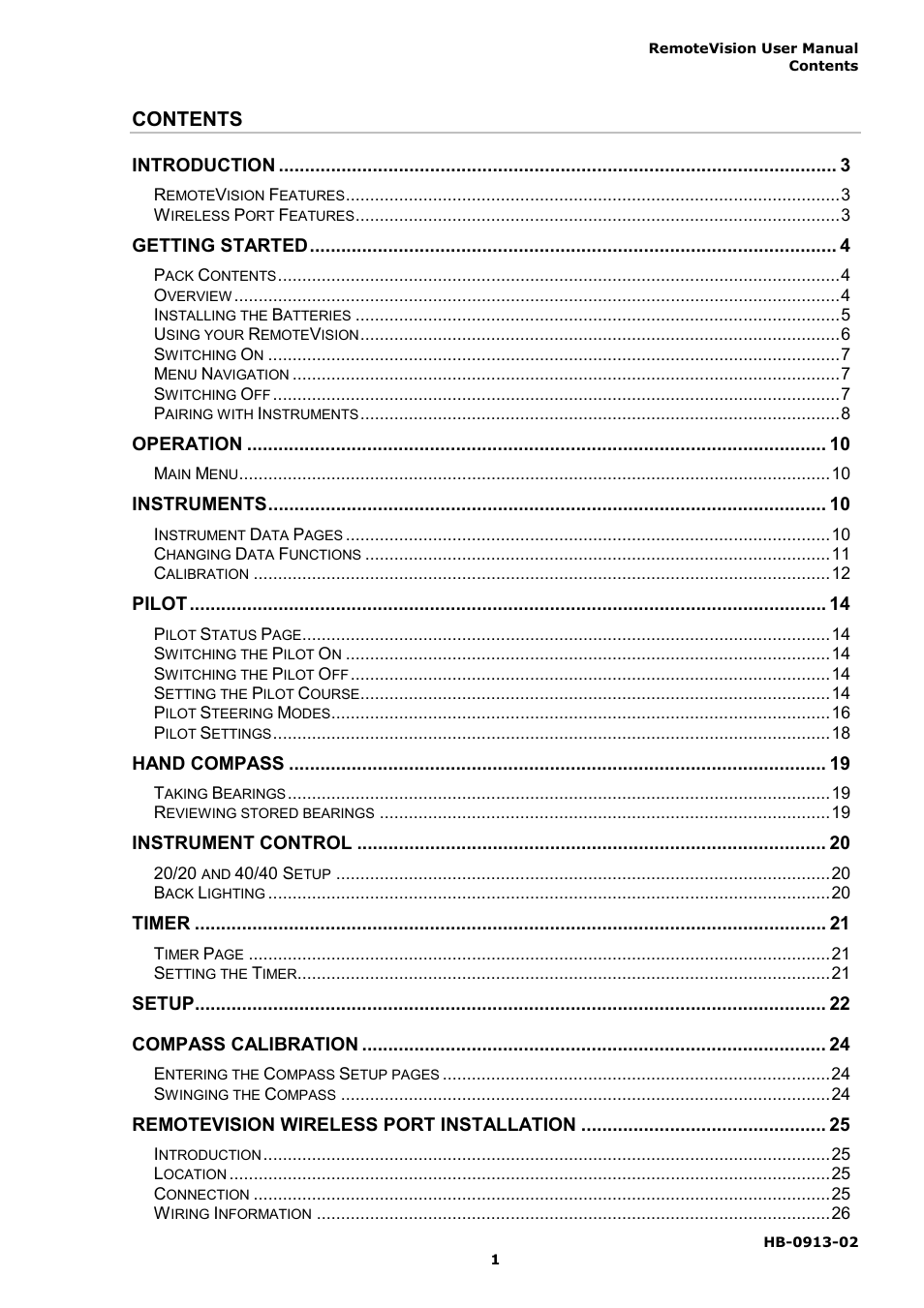 B&G RemoteVision User Manual | Page 5 / 32