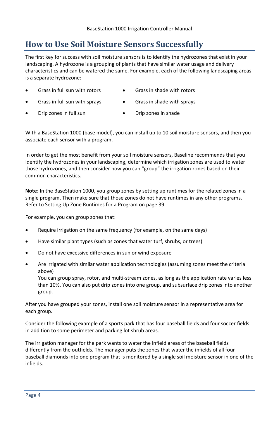 How to use soil moisture sensors successfully | Baseline Systems BaseStation 1000 User Manual | Page 10 / 122