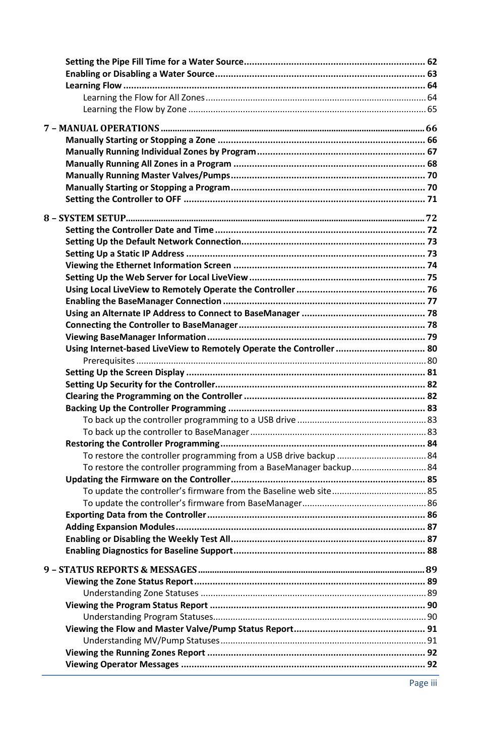 Baseline Systems BaseStation 1000 User Manual | Page 5 / 122