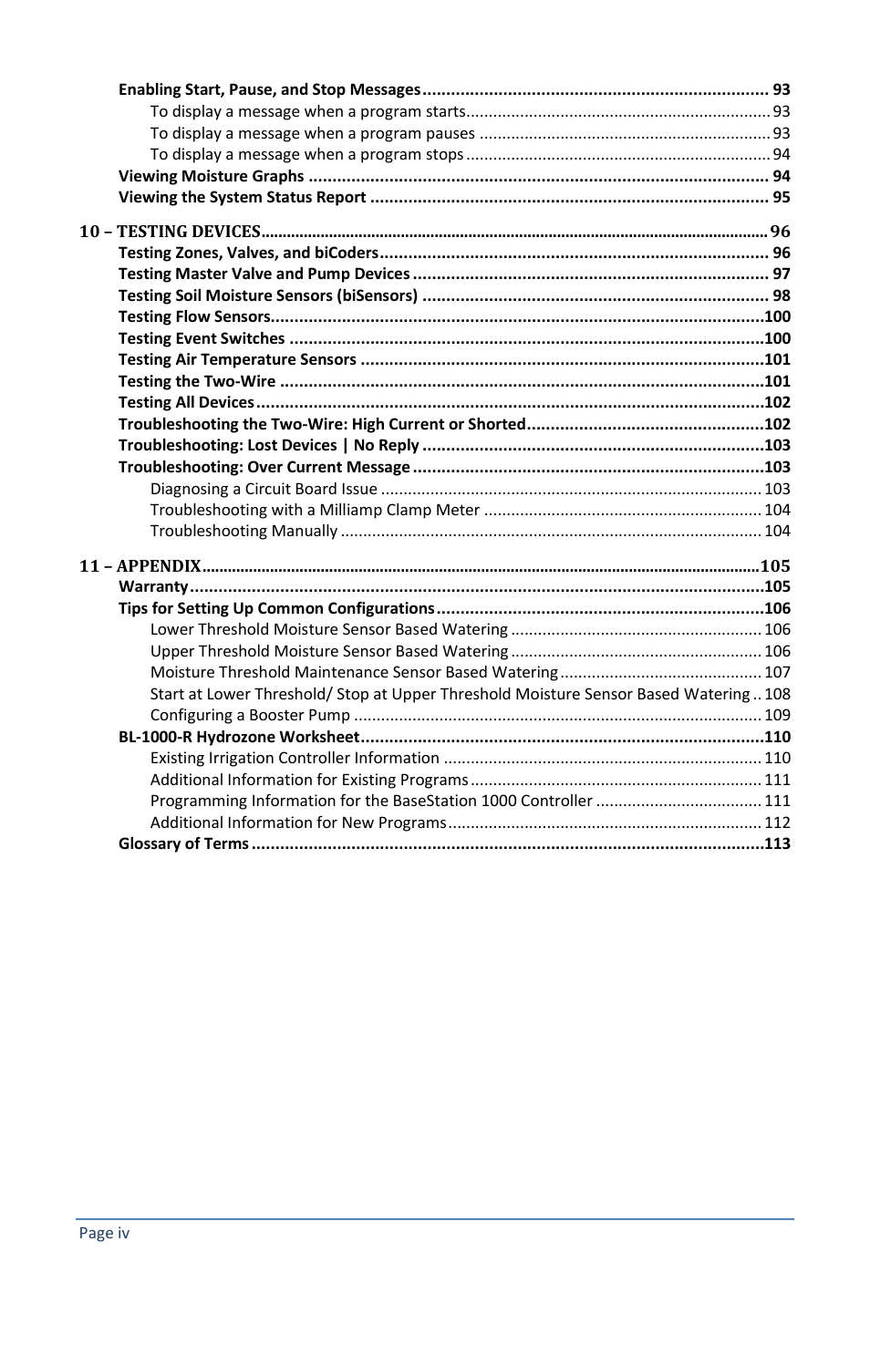Baseline Systems BaseStation 1000 User Manual | Page 6 / 122