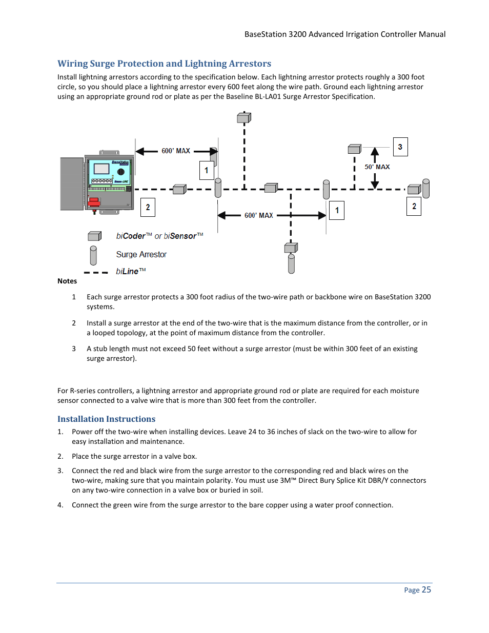 Wiring surge protection and lightning arrestors, Installation instructions | Baseline Systems BaseStation 3200 User Manual | Page 33 / 102