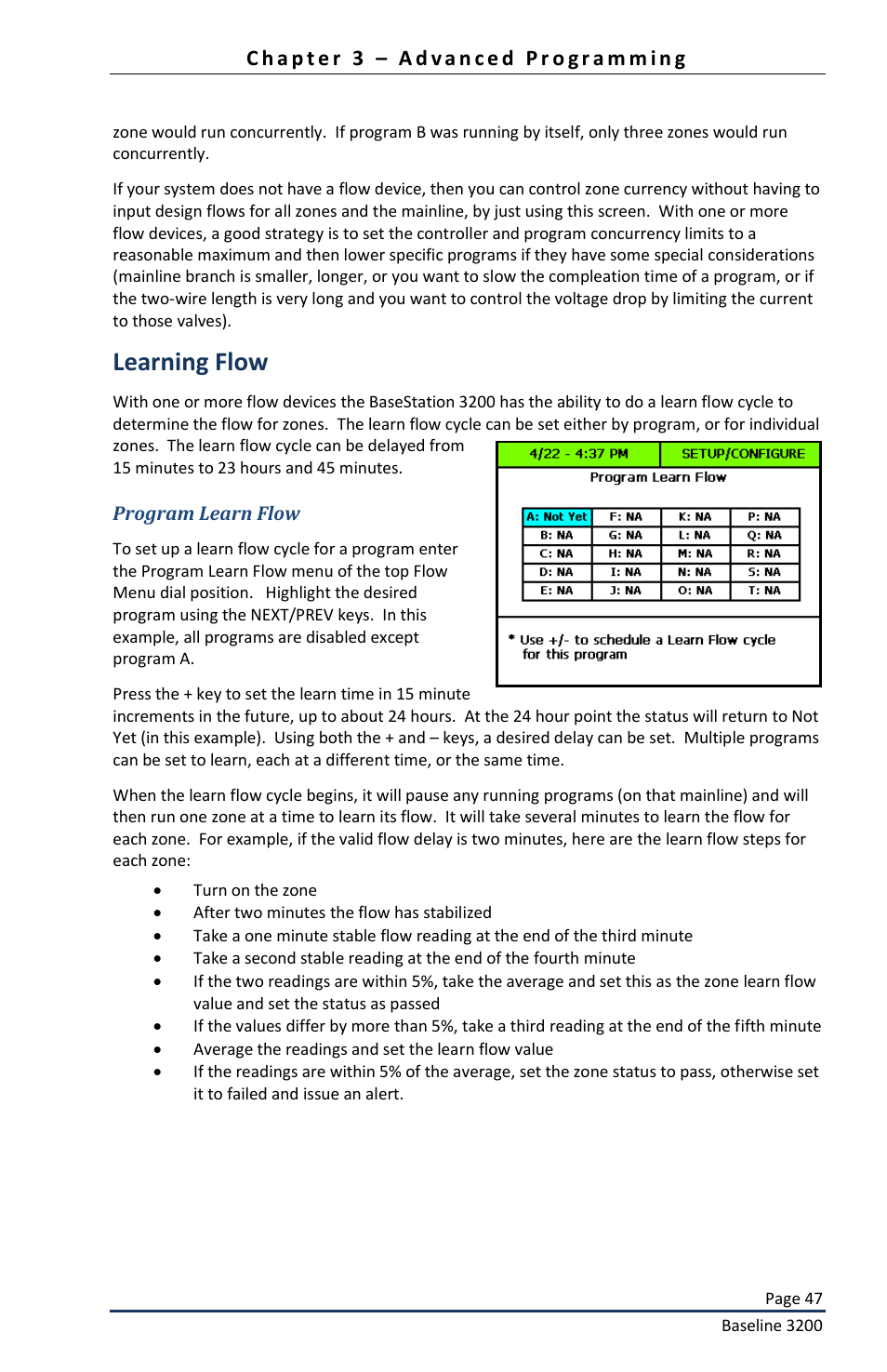 Learning flow | Baseline Systems BaseStation 3200 User Manual | Page 49 / 82