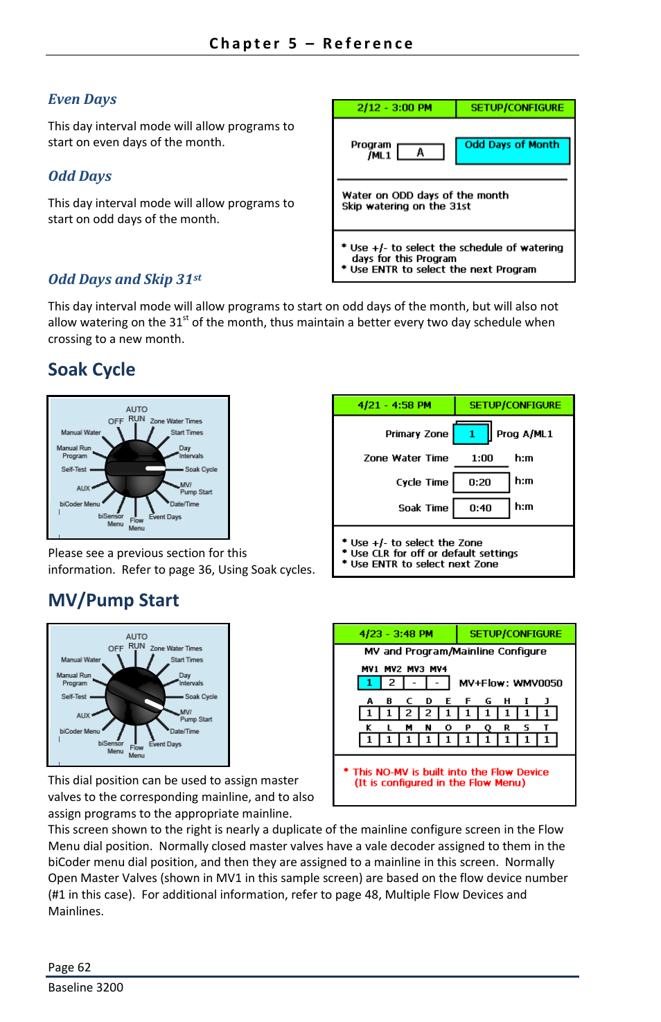 Soak cycle, Mv/pump start | Baseline Systems BaseStation 3200 User Manual | Page 64 / 82