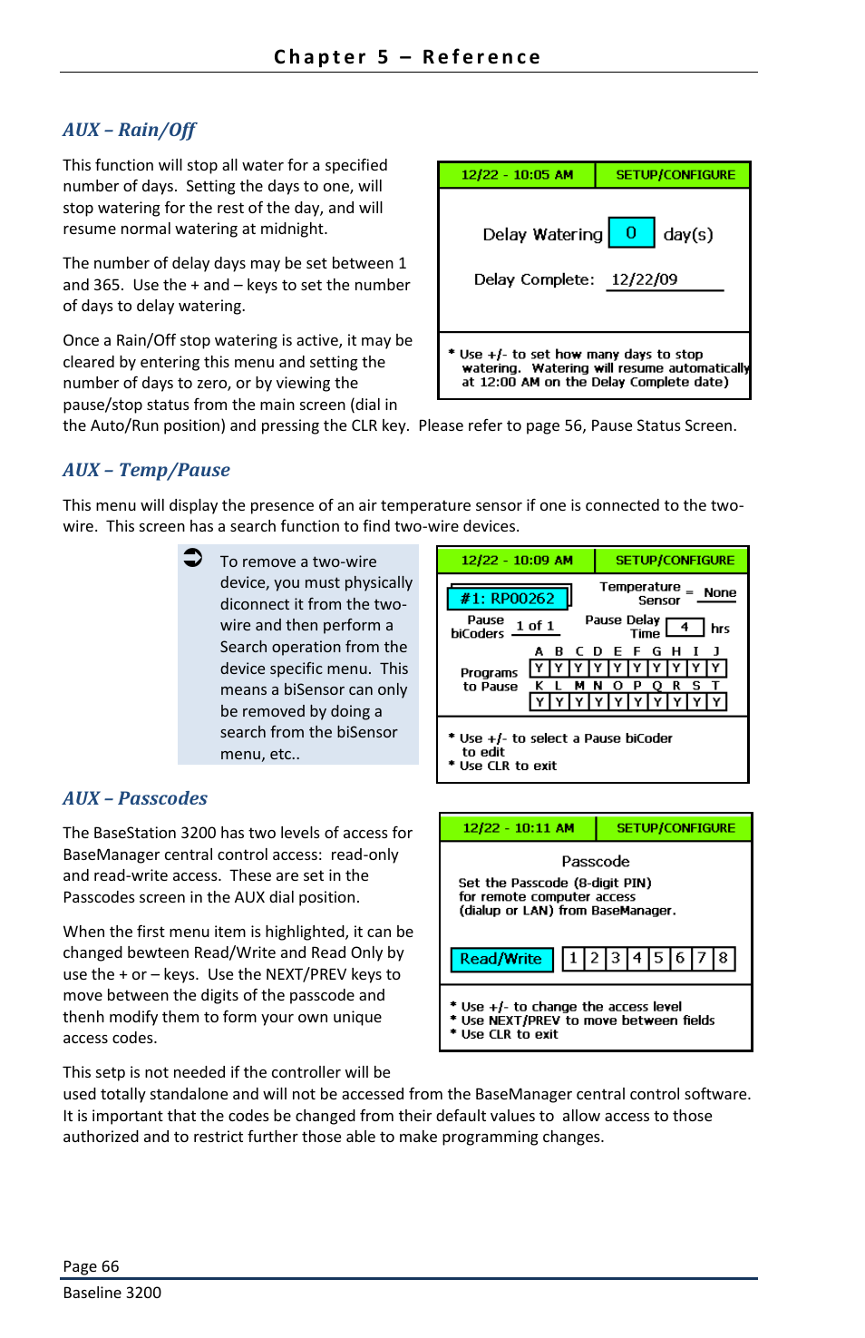 Baseline Systems BaseStation 3200 User Manual | Page 68 / 82