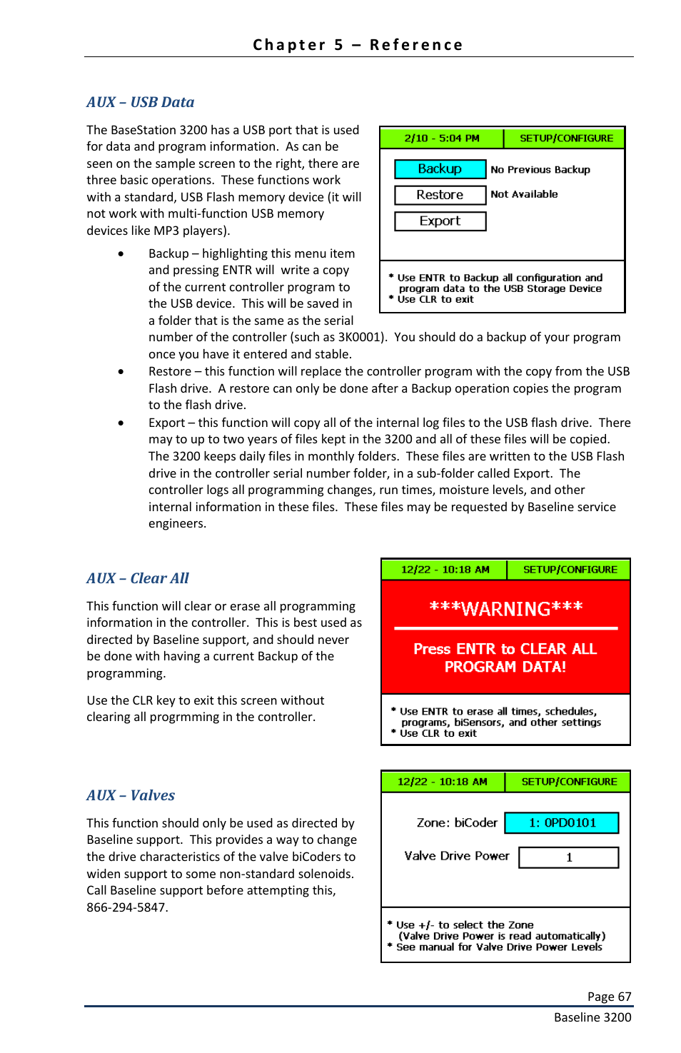 Baseline Systems BaseStation 3200 User Manual | Page 69 / 82