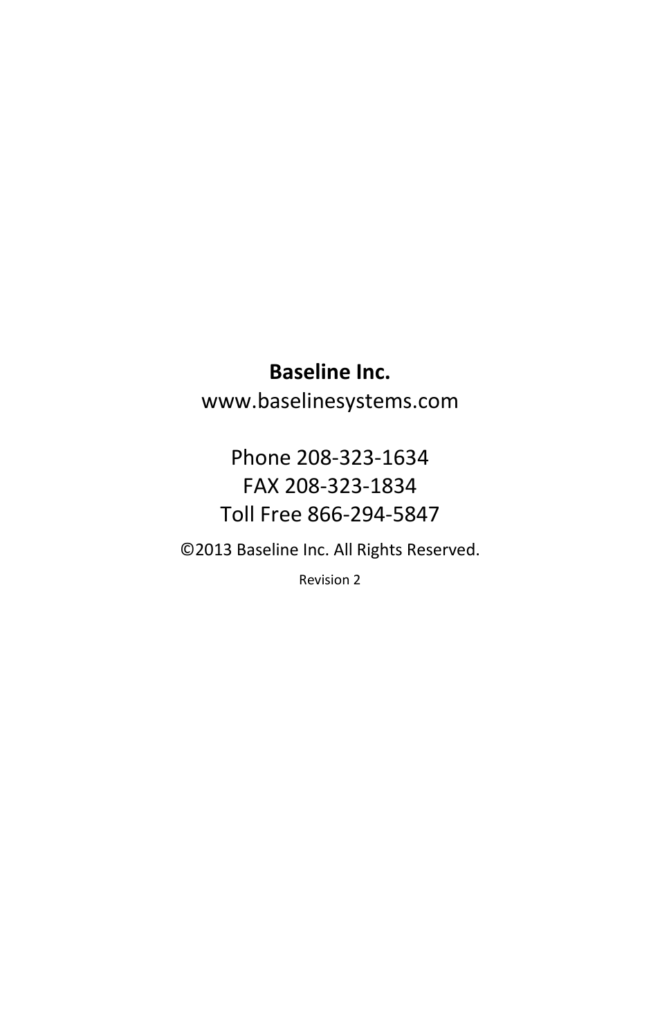 Baseline Systems BaseStation 3200 V12 User Manual | Page 2 / 122
