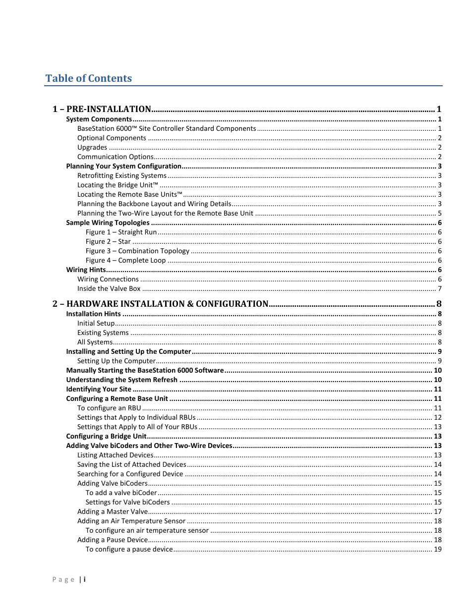 Baseline Systems BaseStation 6000 User Manual | Page 3 / 131