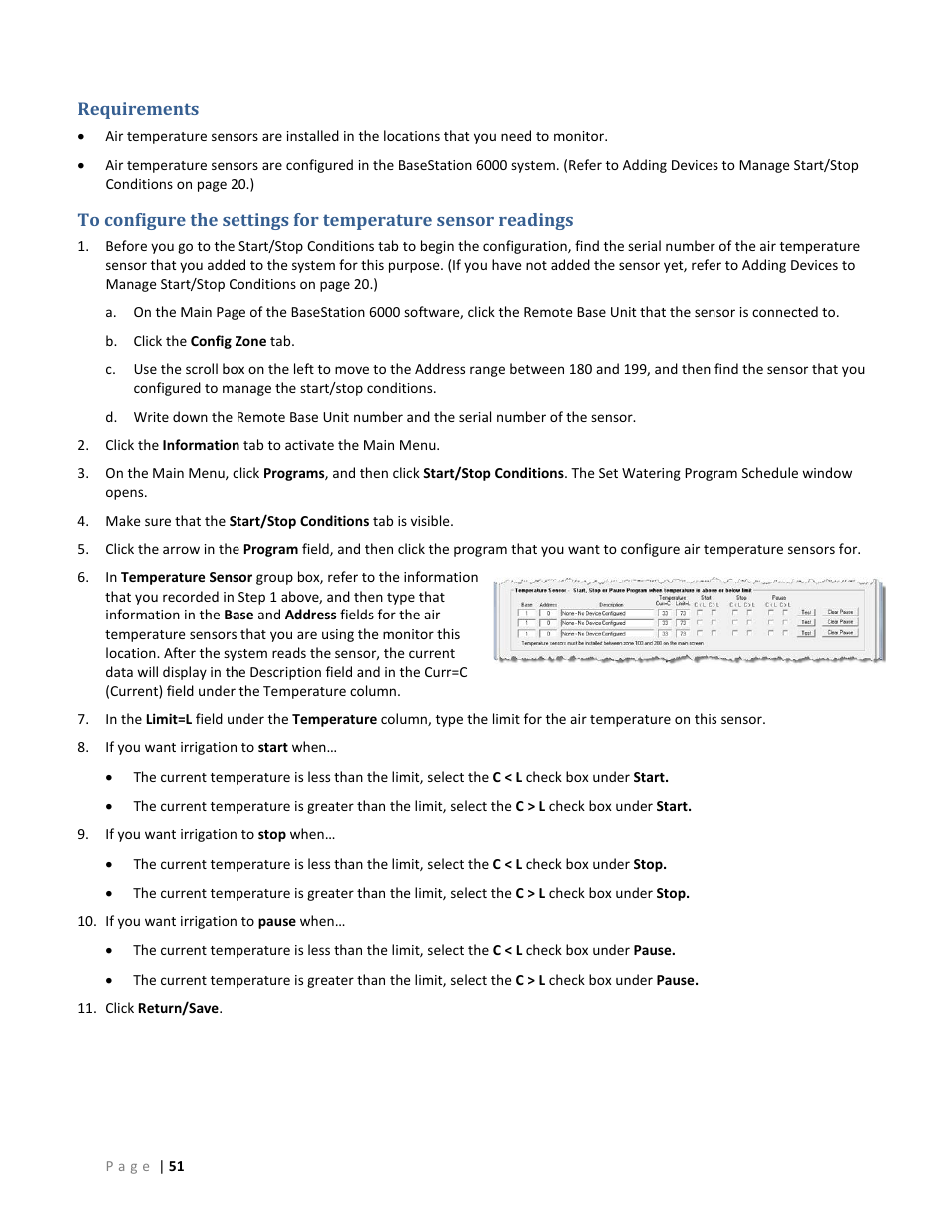 Requirements | Baseline Systems BaseStation 6000 User Manual | Page 59 / 131