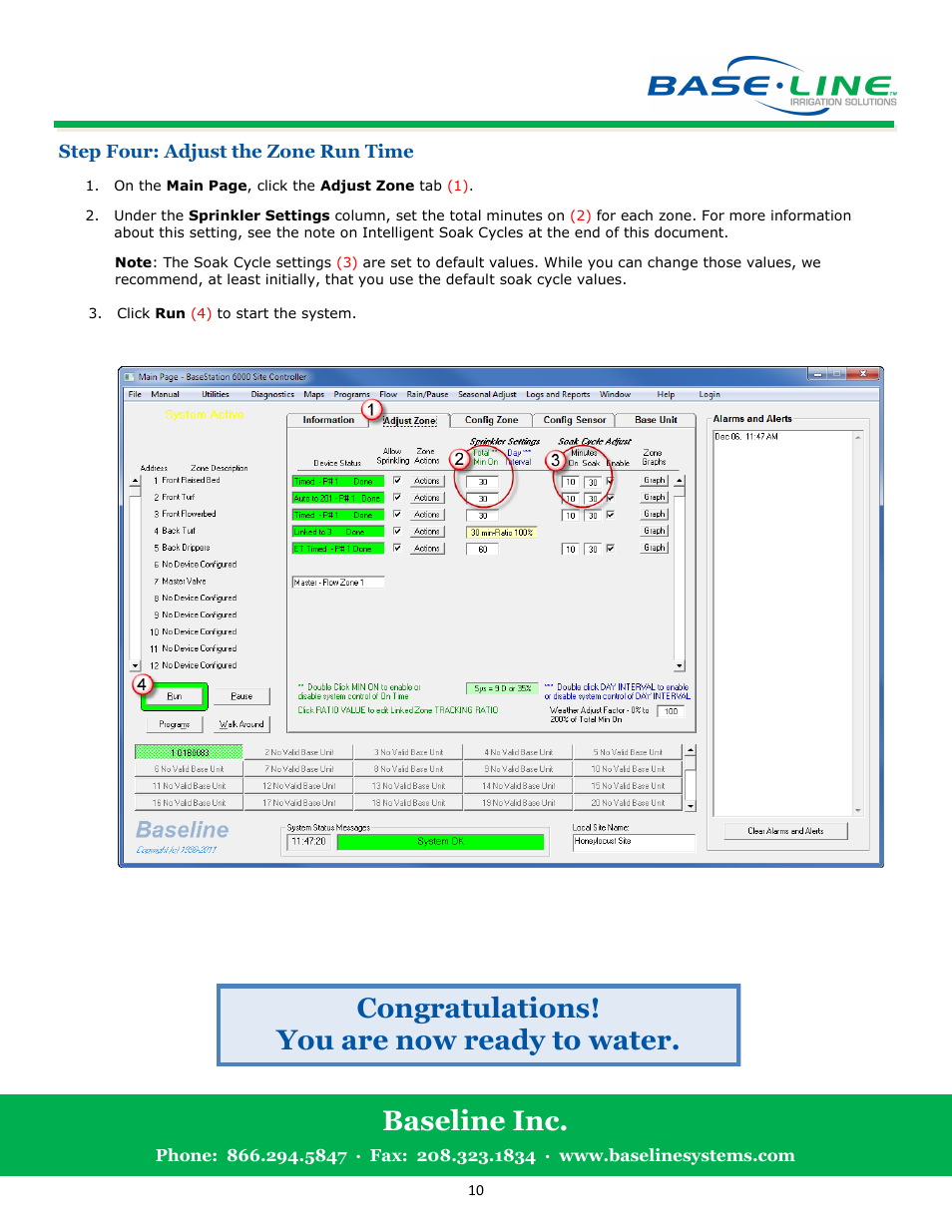 Baseline Systems BaseStation 6000 User Manual | Page 10 / 11