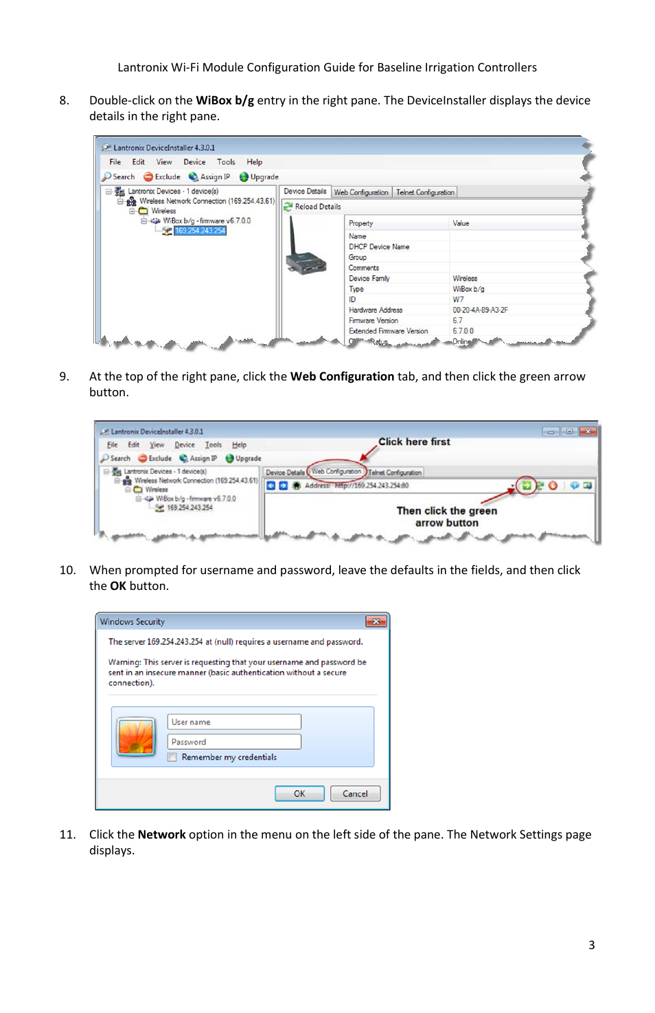 Baseline Systems Lantronix User Manual | Page 5 / 8