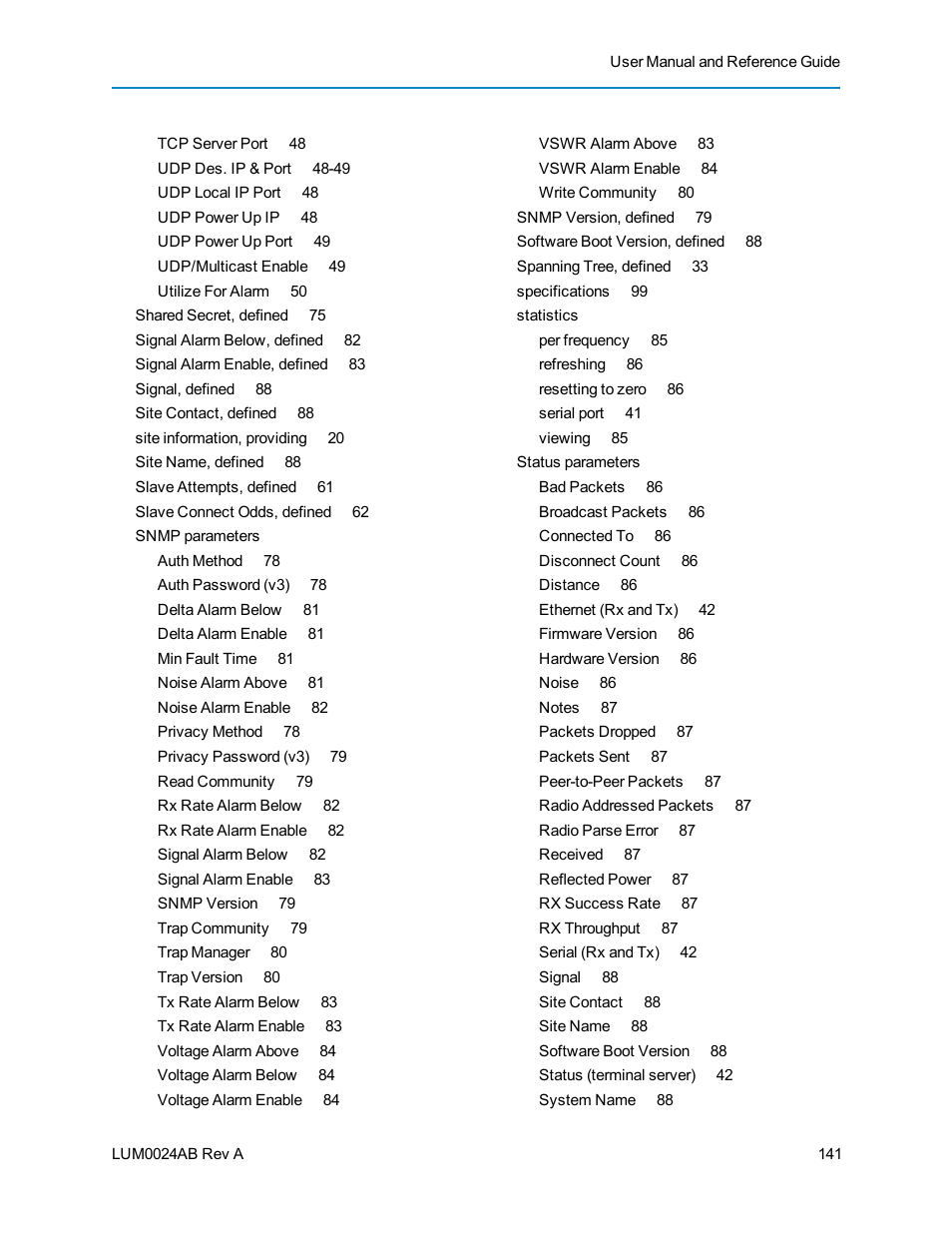 Baseline Systems FreeWave Ethernet Radio User Manual | Page 157 / 160