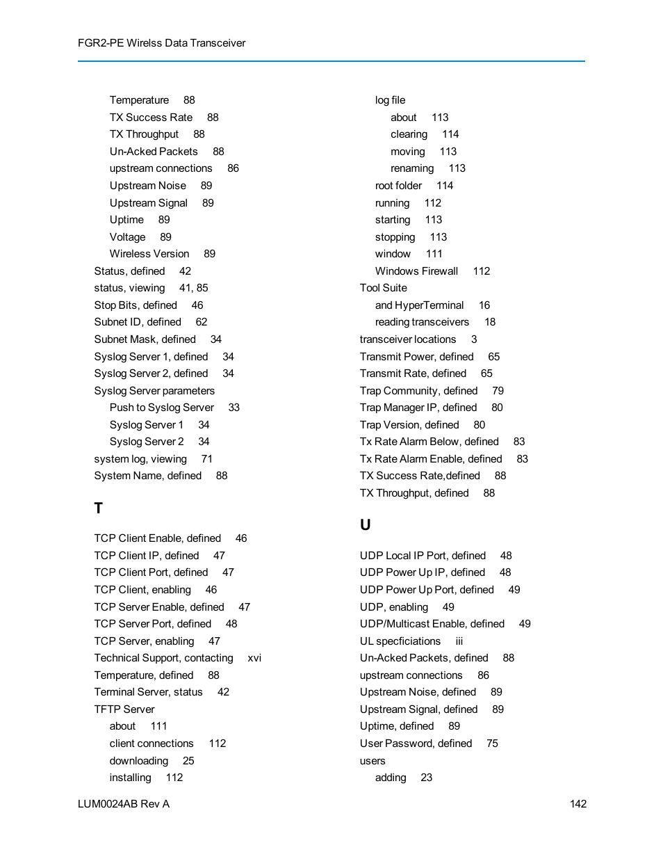 Baseline Systems FreeWave Ethernet Radio User Manual | Page 158 / 160