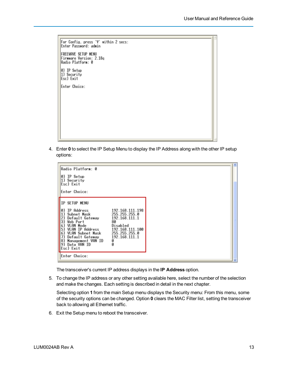 Baseline Systems FreeWave Ethernet Radio User Manual | Page 29 / 160