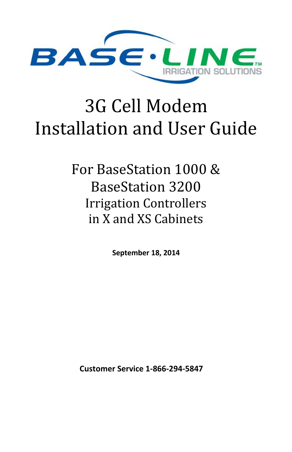 Baseline Systems BaseStation 3200 in X Cabinet User Manual | 14 pages