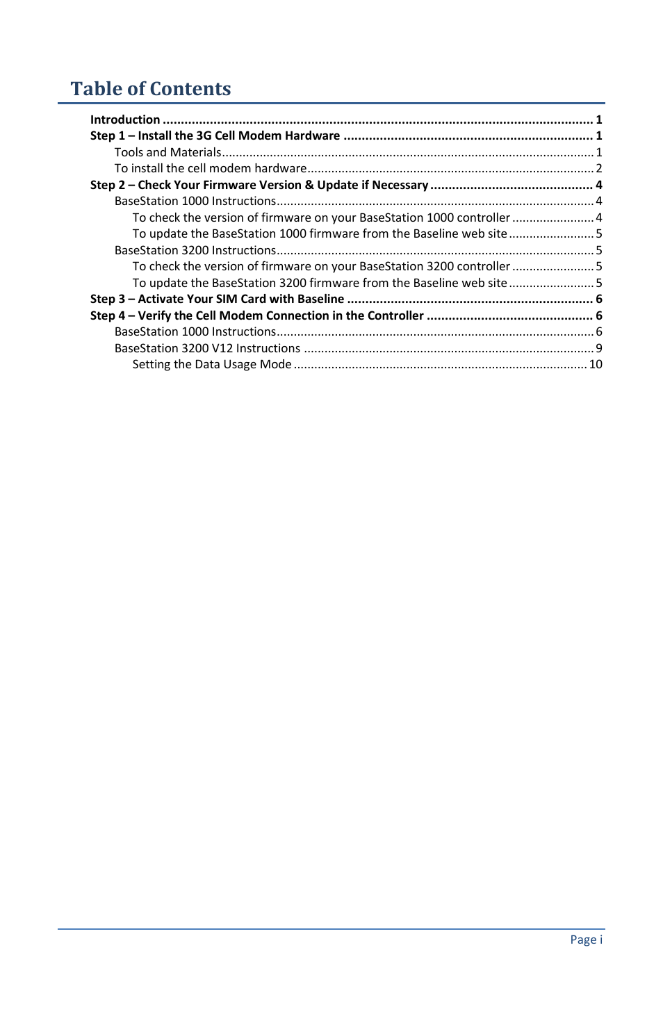 Baseline Systems BaseStation 3200 in X Cabinet User Manual | Page 3 / 14