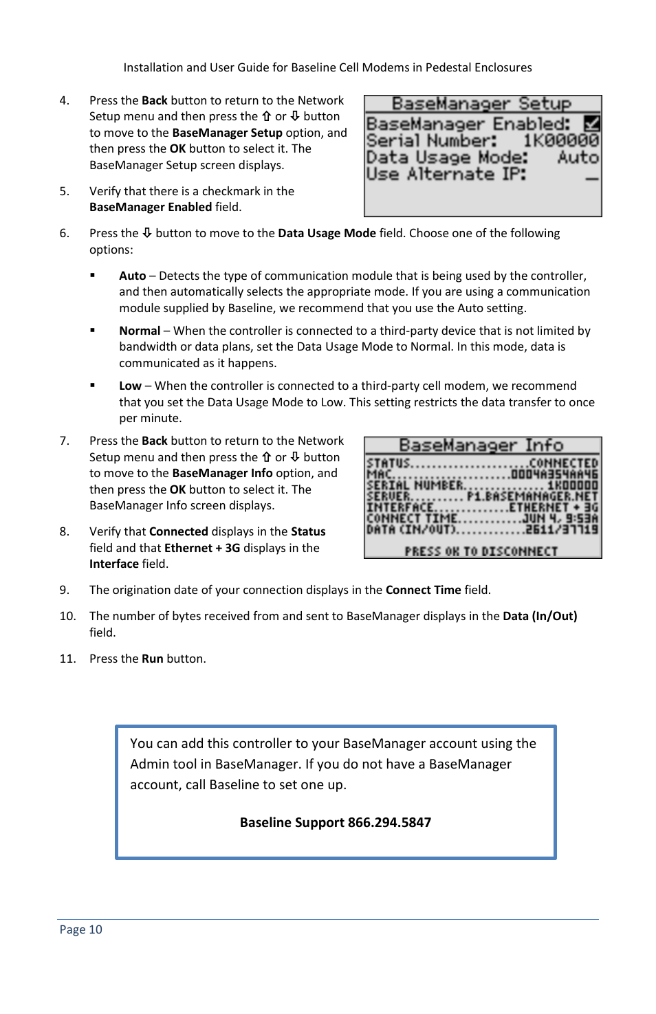Baseline Systems BaseStation 3200 in Pedestal User Manual | Page 14 / 16
