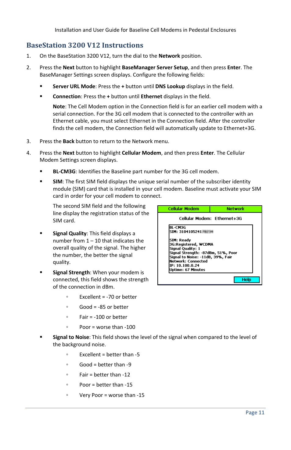 Basestation 3200 v12 instructions | Baseline Systems BaseStation 3200 in Pedestal User Manual | Page 15 / 16