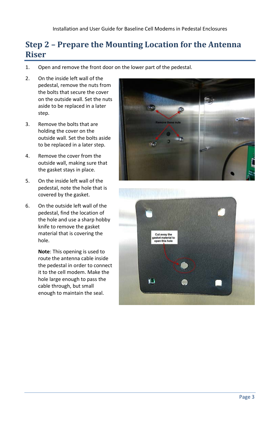 Baseline Systems BaseStation 3200 in Pedestal User Manual | Page 7 / 16