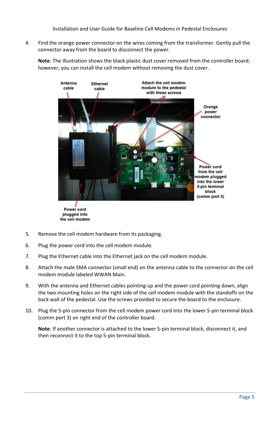 Baseline Systems BaseStation 3200 in Pedestal User Manual | Page 9 / 16