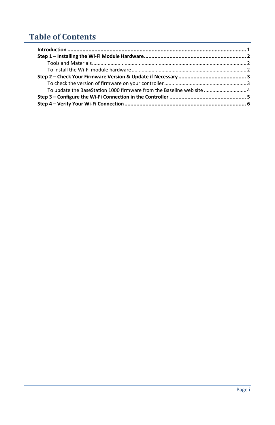 Baseline Systems BaseStation 1000 User Manual | Page 3 / 11