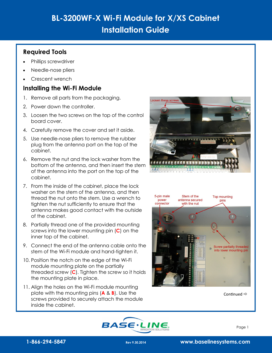 Baseline Systems BaseStation 3200 in X/XS Cabinet User Manual | 4 pages