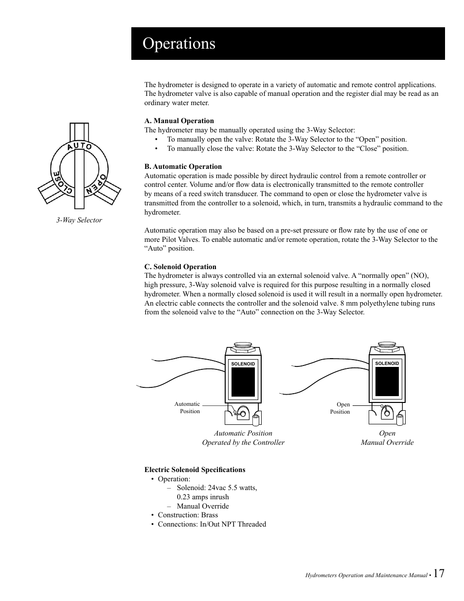 Operations | Baseline Systems BHM Series Hydrometer User Manual | Page 17 / 52
