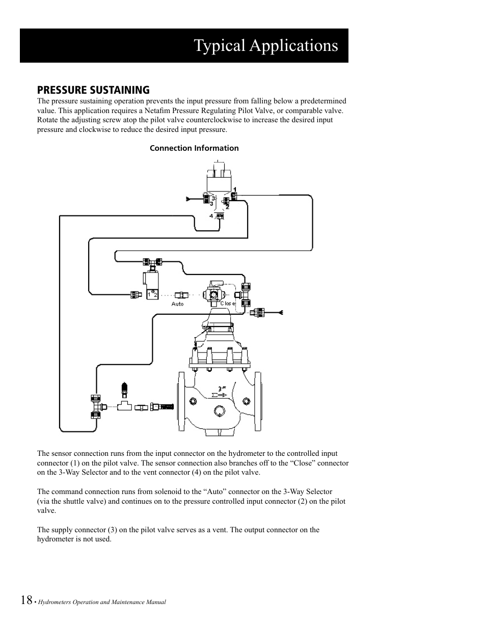 Typical applications, Pressure sustaining | Baseline Systems BHM Series Hydrometer User Manual | Page 18 / 52