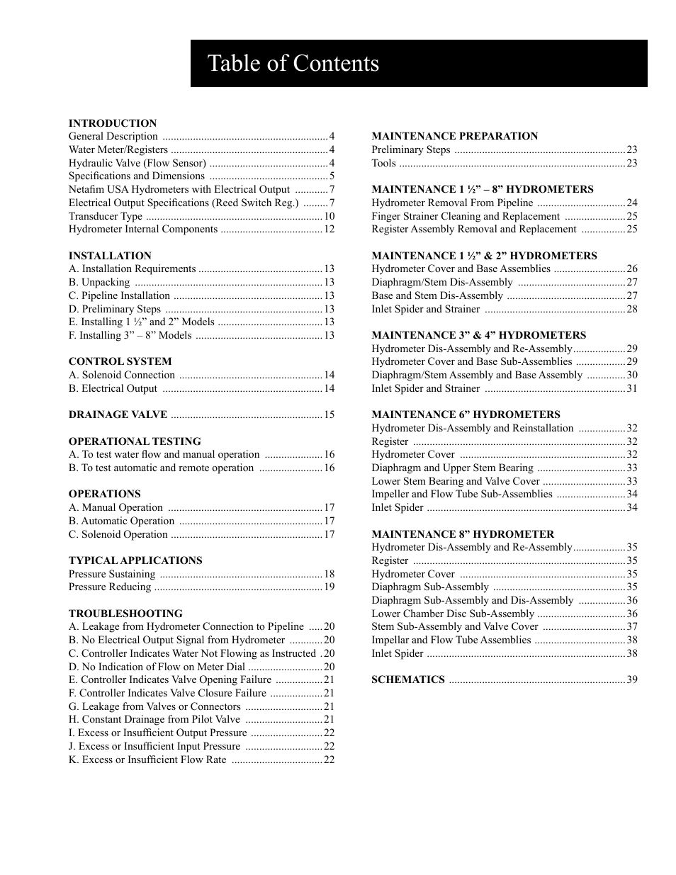 Baseline Systems BHM Series Hydrometer User Manual | Page 3 / 52