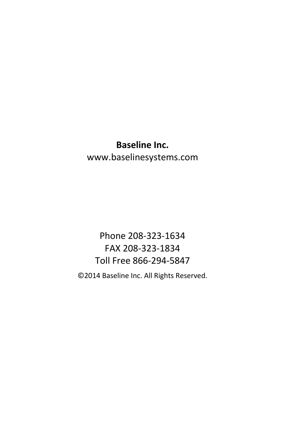 Baseline Systems BaseManager 2.0 User Manual | Page 2 / 14