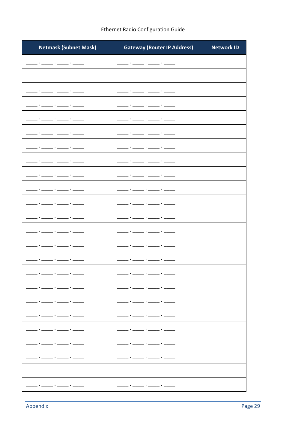 Baseline Systems Ethernet Radio User Manual | Page 35 / 35