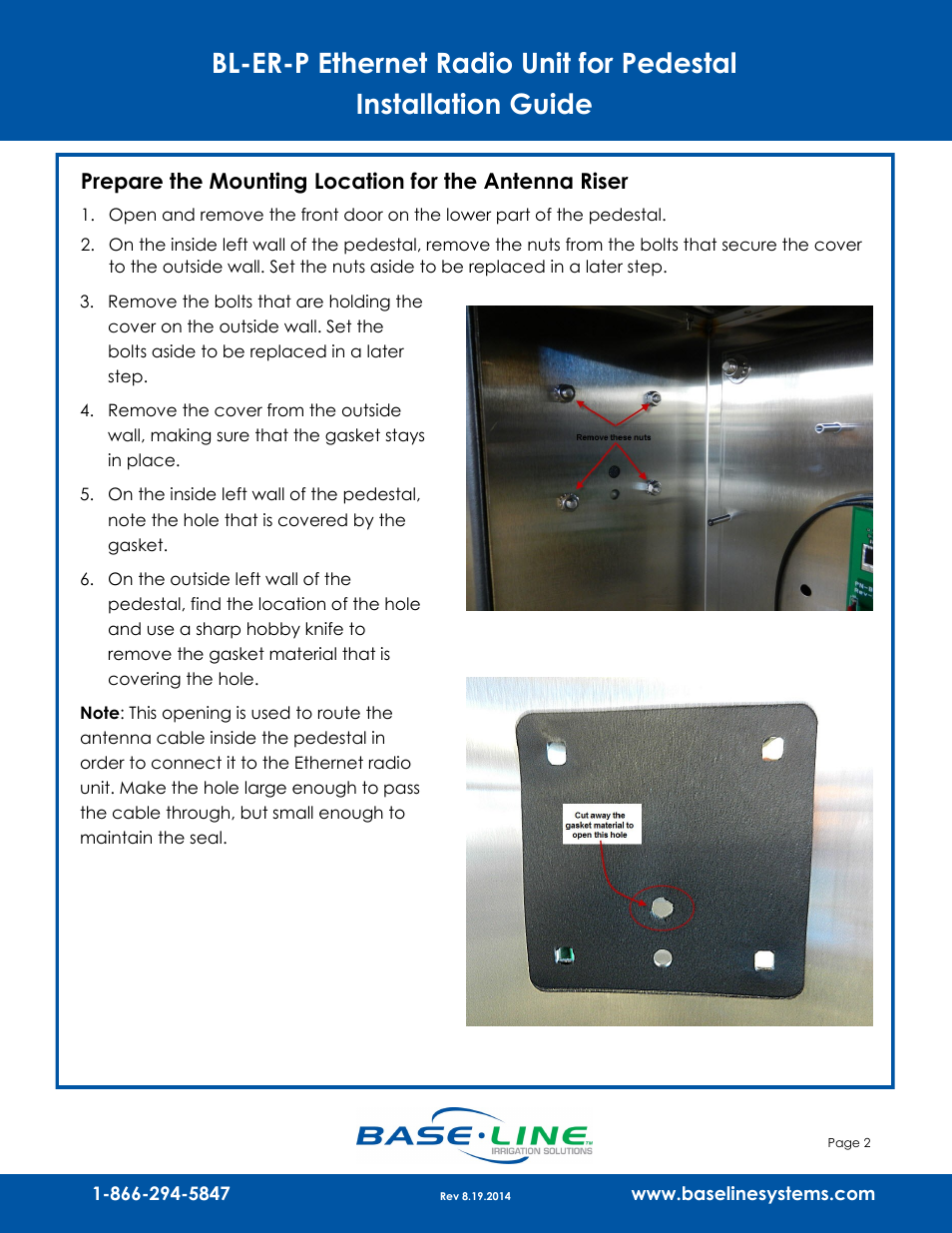 Baseline Systems Ethernet Radio User Manual | Page 2 / 5