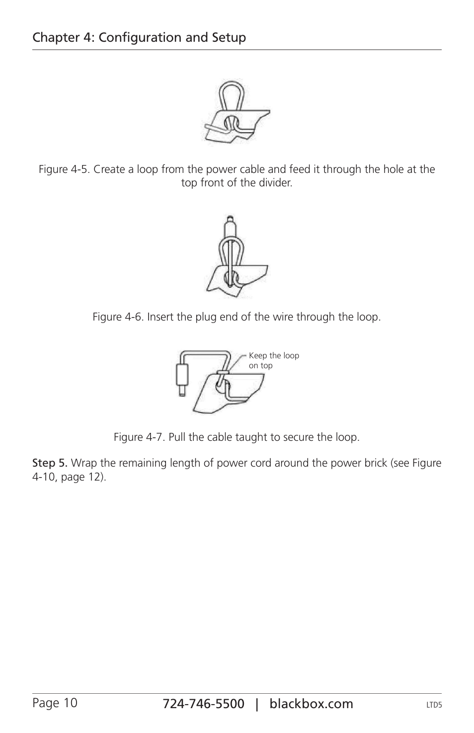 Chapter 4: configuration and setup | Black Box LTD8 User Manual | Page 10 / 16