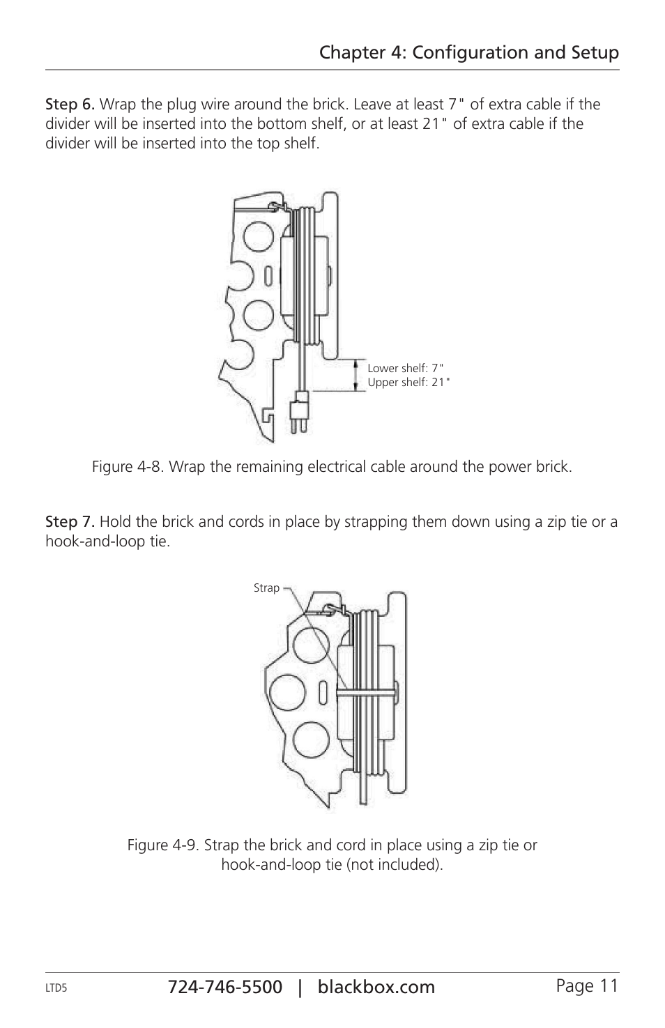 Chapter 4: configuration and setup | Black Box LTD8 User Manual | Page 11 / 16