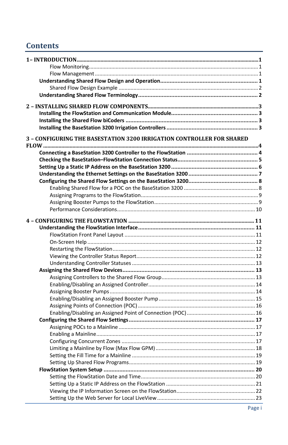 Baseline Systems FlowStation User Manual | Page 3 / 41