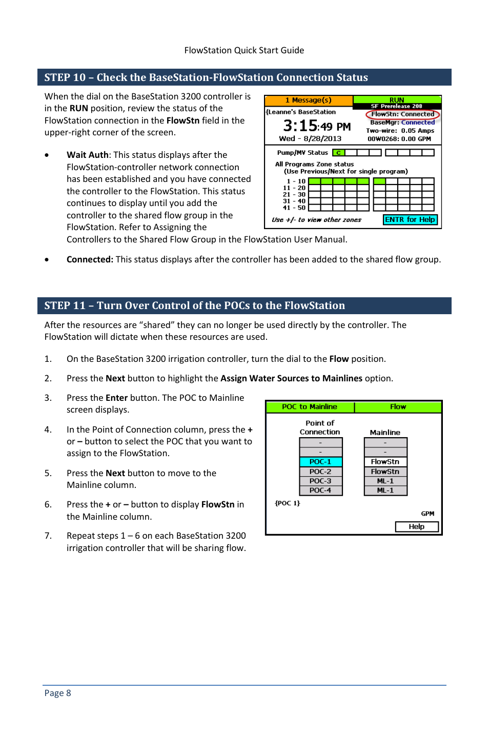 Baseline Systems FlowStation User Manual | Page 12 / 13