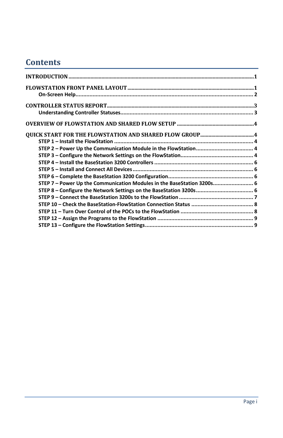 Baseline Systems FlowStation User Manual | Page 3 / 13