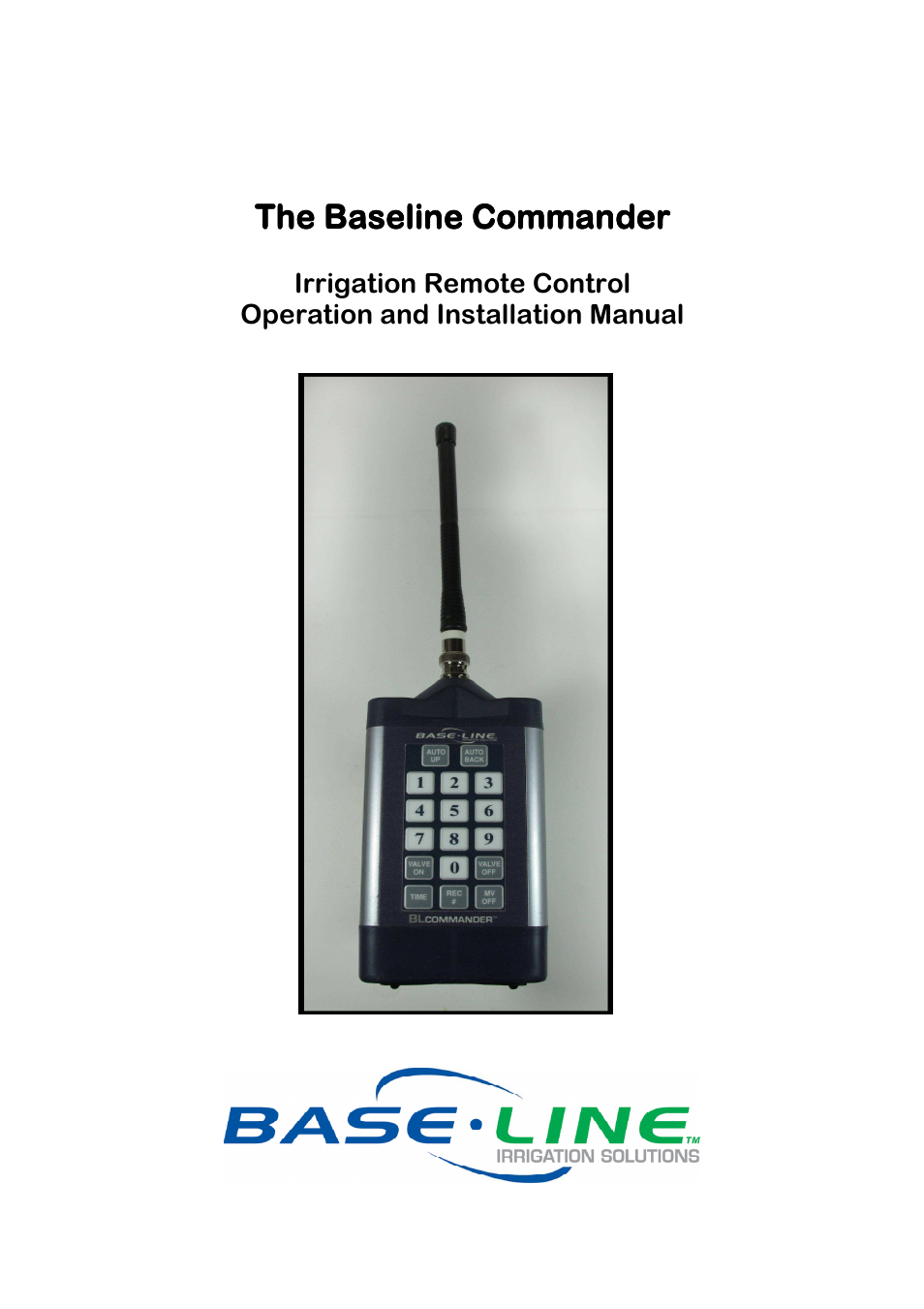 Baseline Systems BL-Commander User Manual | 20 pages