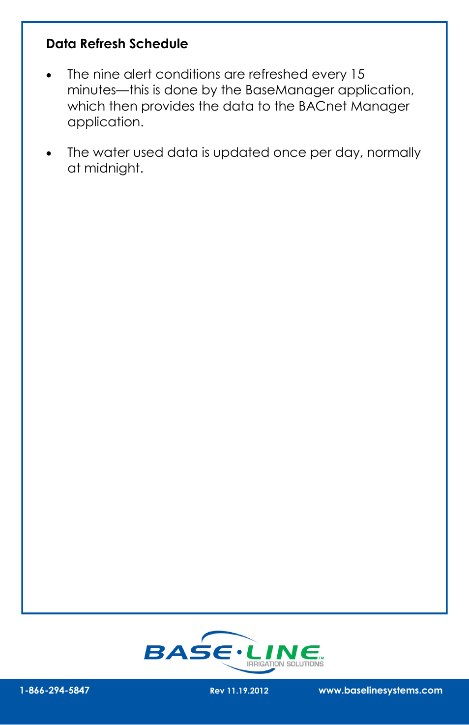 Baseline Systems BACnet Manager User Manual | Page 4 / 4
