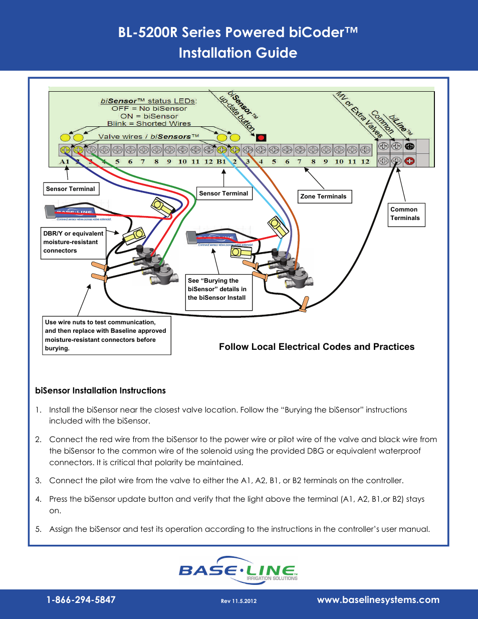 Baseline Systems BL-5200R Powered biCoder User Manual | Page 2 / 2