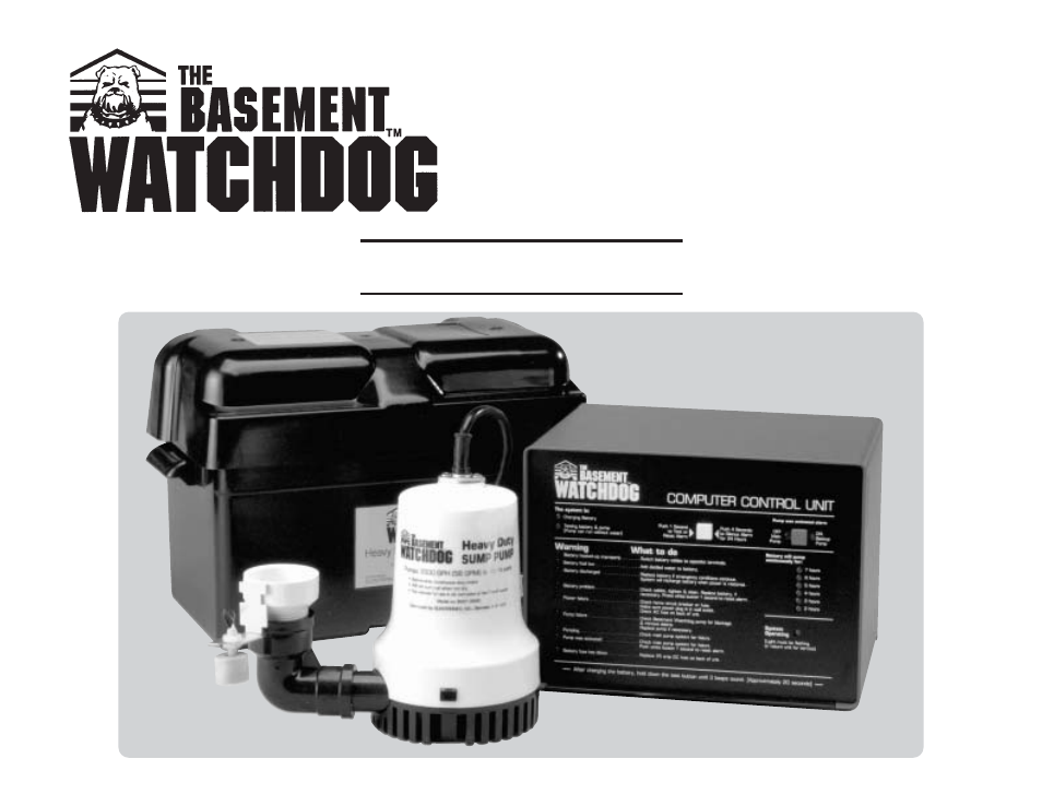 Basement Watchdog Big Dog User Manual | 16 pages