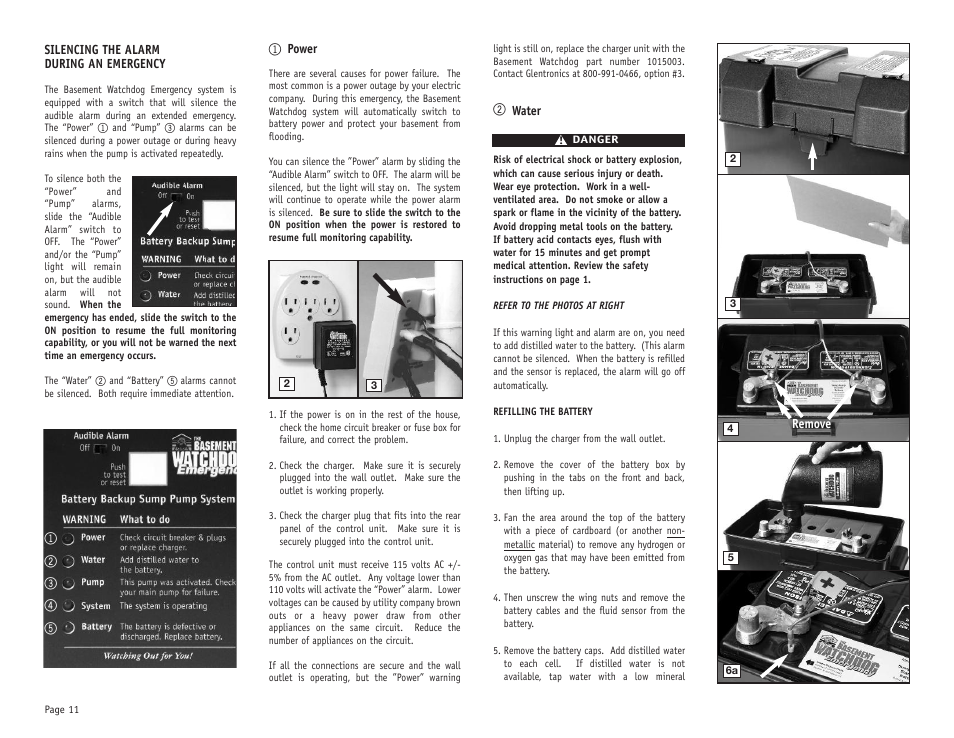 Basement Watchdog Emergency User Manual | Page 12 / 20