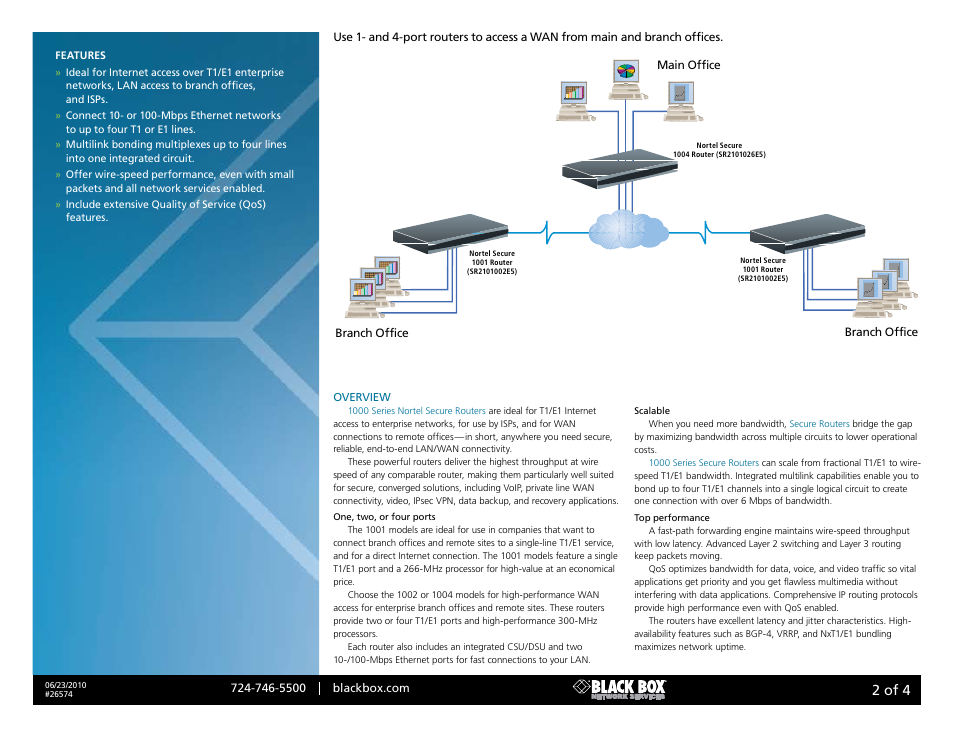 Black box, 2 of 4 | Black Box Nortel Secure 1004 User Manual | Page 2 / 4