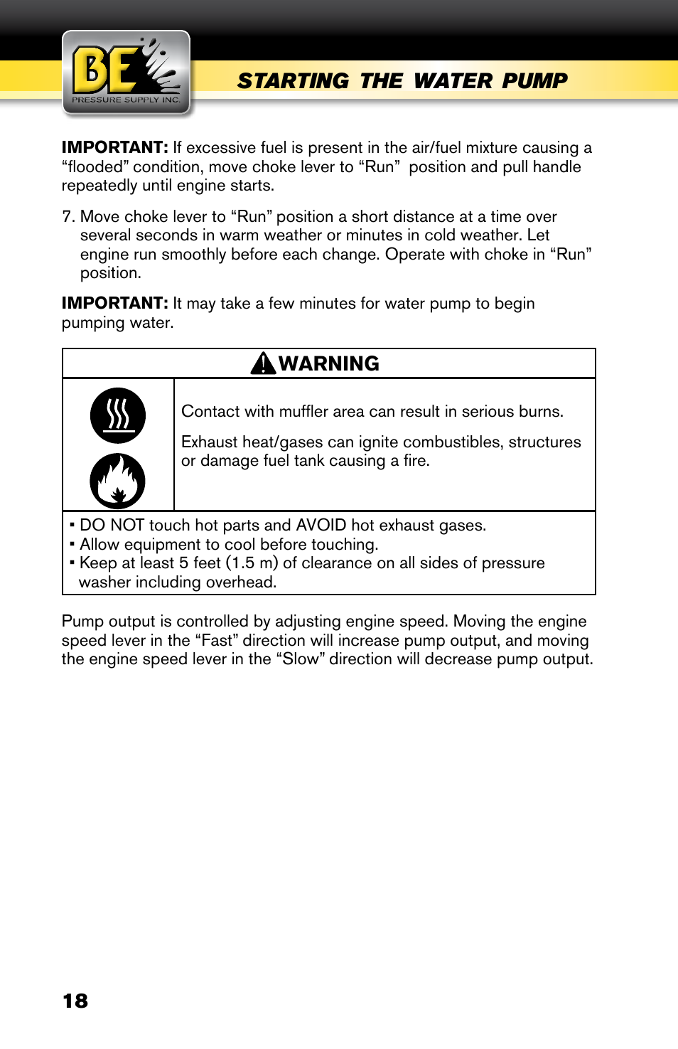 BE Pressure supply 2" Fire Fighting Cart HPFC-2070R User Manual | Page 18 / 20