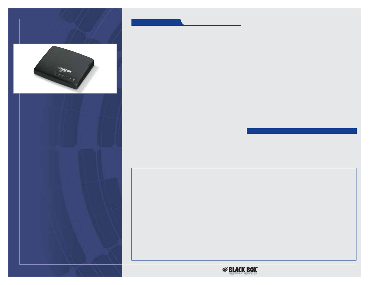 3 of 3, Tech specs | Black Box NTU-1 User Manual | Page 3 / 3