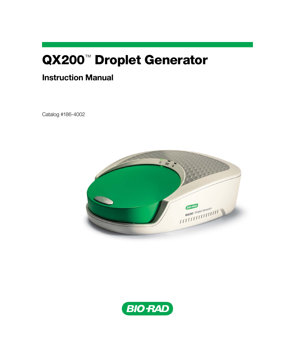 Bio-Rad ddPCR™ Supermix for Probes User Manual | 28 pages