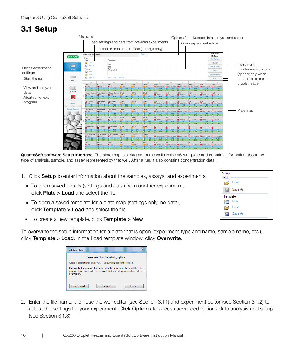 1 setup | Bio-Rad ddPCR™ Supermix for Probes User Manual | Page 18 / 36