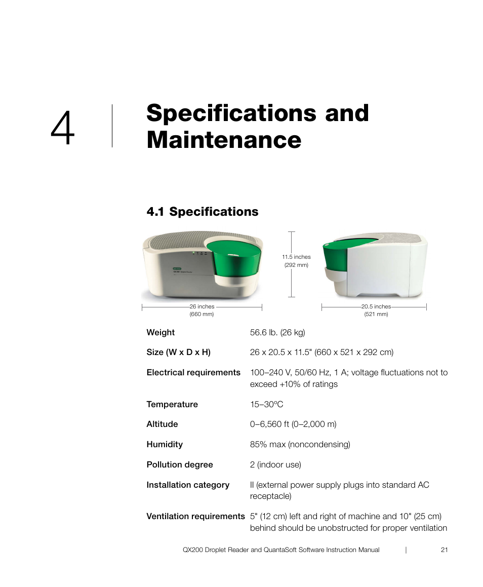 Chapter title here specifications and maintenance | Bio-Rad ddPCR™ Supermix for Probes User Manual | Page 29 / 36