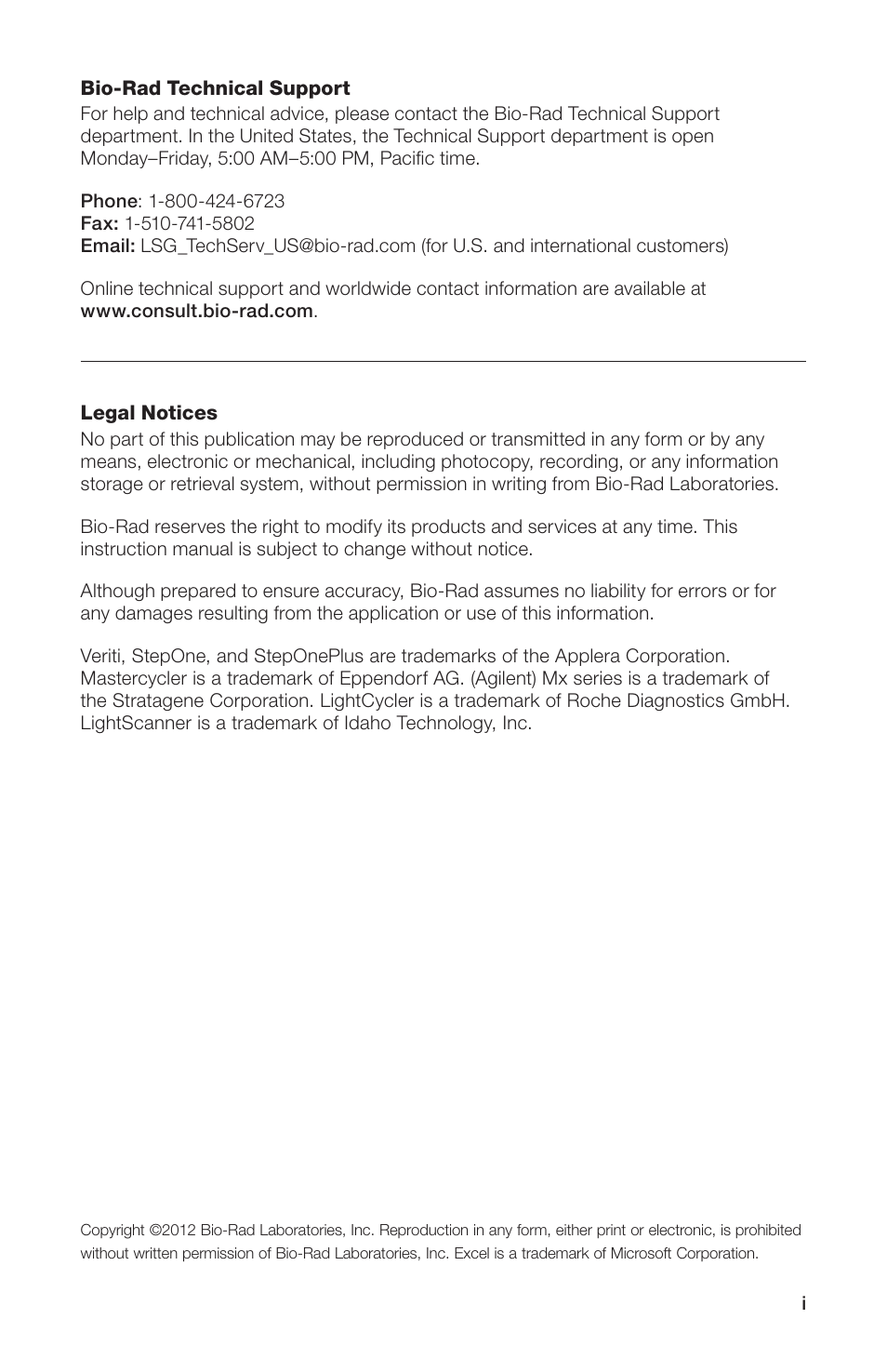 Bio-Rad Peelable Foil Heat Seal User Manual | Page 3 / 24